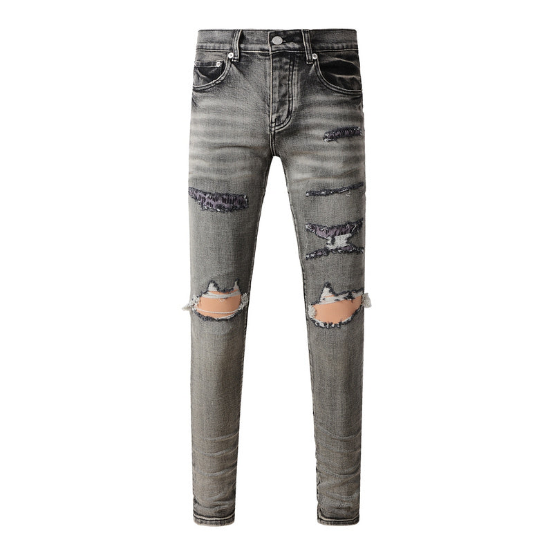 VELCEN Purple Brand Jeans #9068