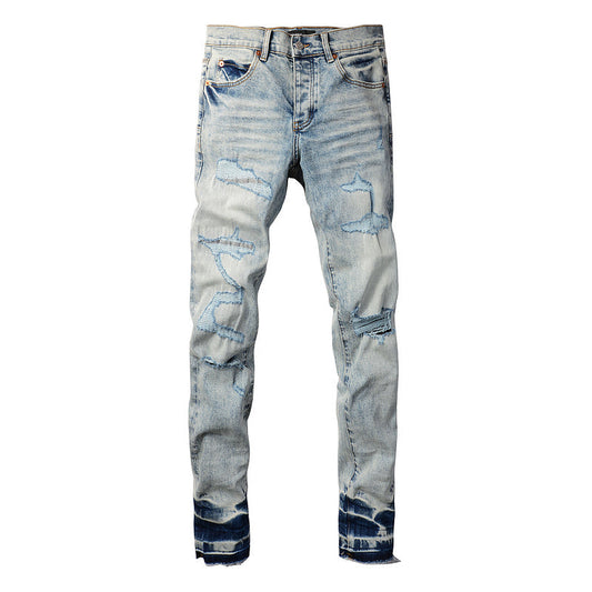 VELCEN Purple Brand Jeans #9093