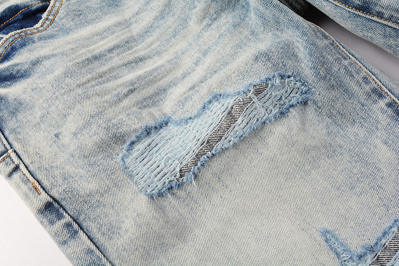 VELCEN Purple Brand Jeans #9093