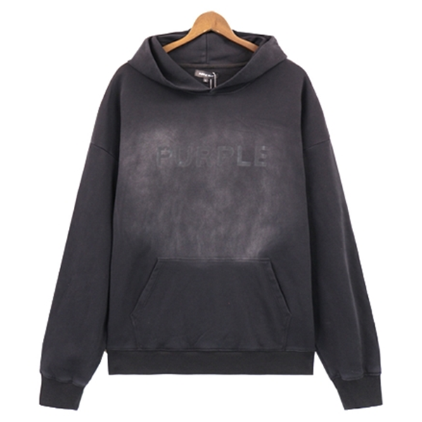 VELCEN Purple Brand Logo Printed Hoodies