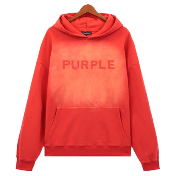 VELCEN Purple Brand Logo Printed Hoodies