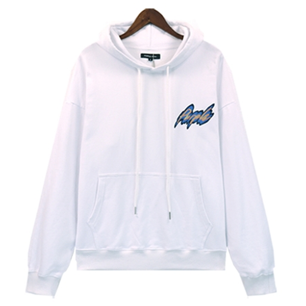 VELCEN Purple Brand Logo Printed Hoodies
