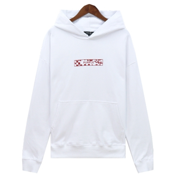 VELCEN Purple Brand Logo Printed Hoodies