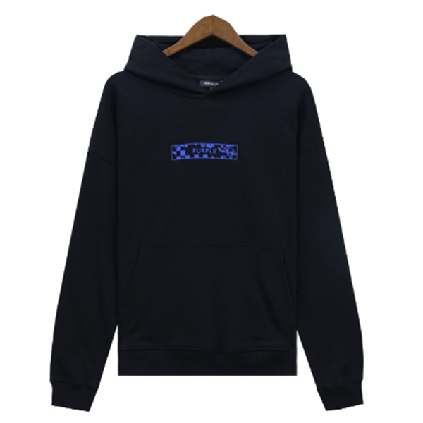 VELCEN Purple Brand Logo Printed Hoodies