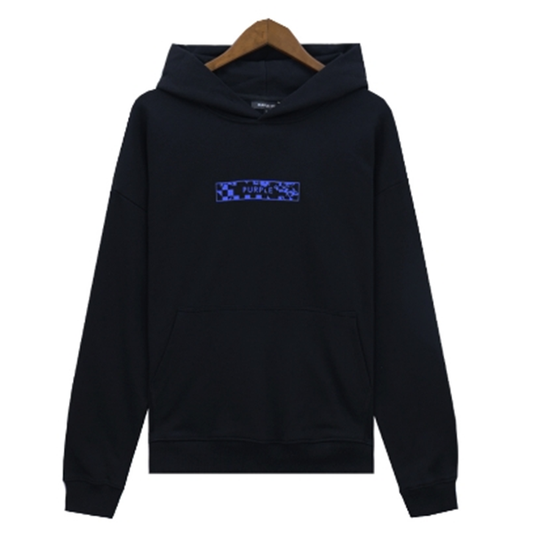 VELCEN Purple Brand Logo Printed Hoodies