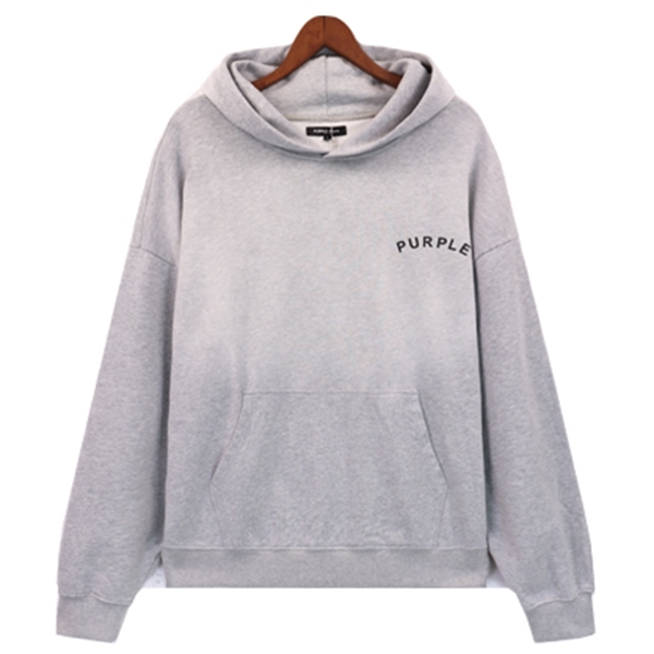 VELCEN Purple Brand Logo Printed Hoodies
