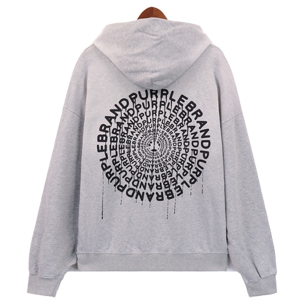 VELCEN Purple Brand Logo Printed Hoodies