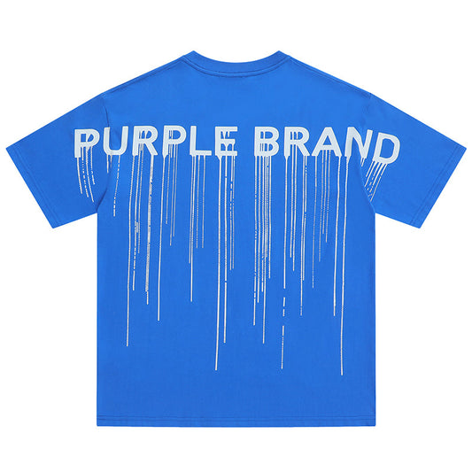 VELCEN Purple Brand Fashion T-Shirt