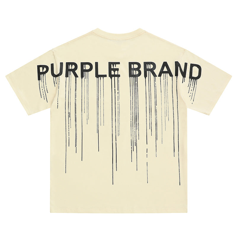 VELCEN Purple Brand Fashion T-Shirt
