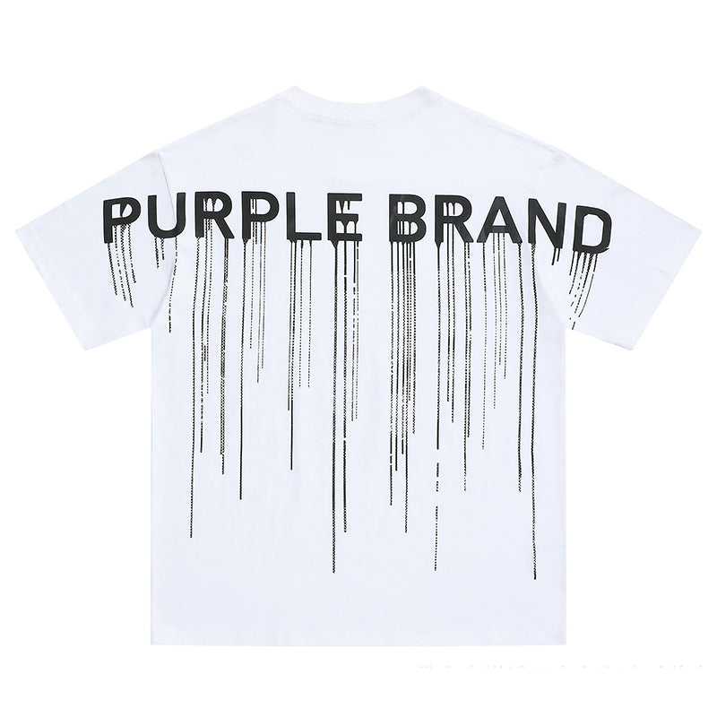 VELCEN Purple Brand Fashion T-Shirt
