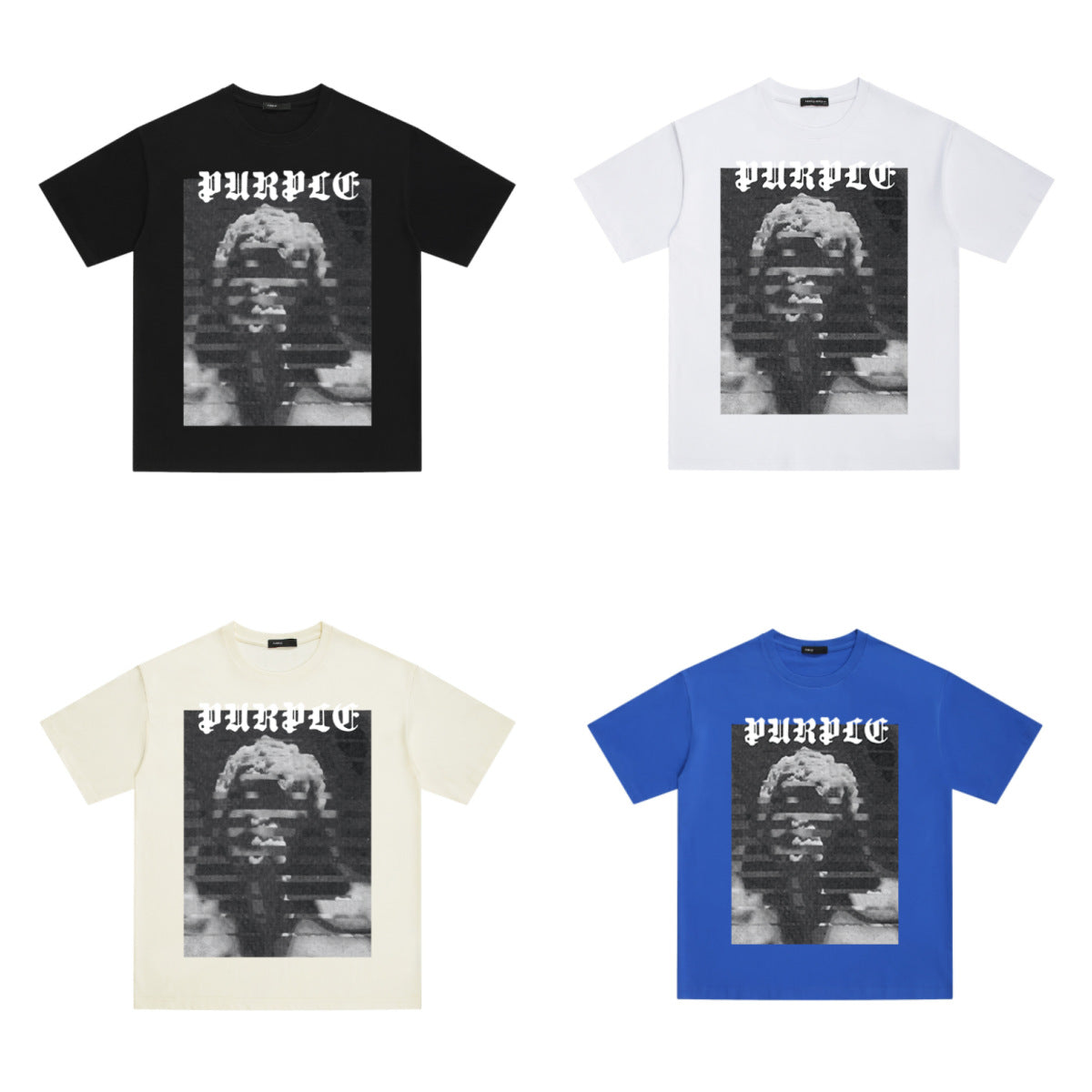 VELCEN Purple Brand Fashion T-Shirt