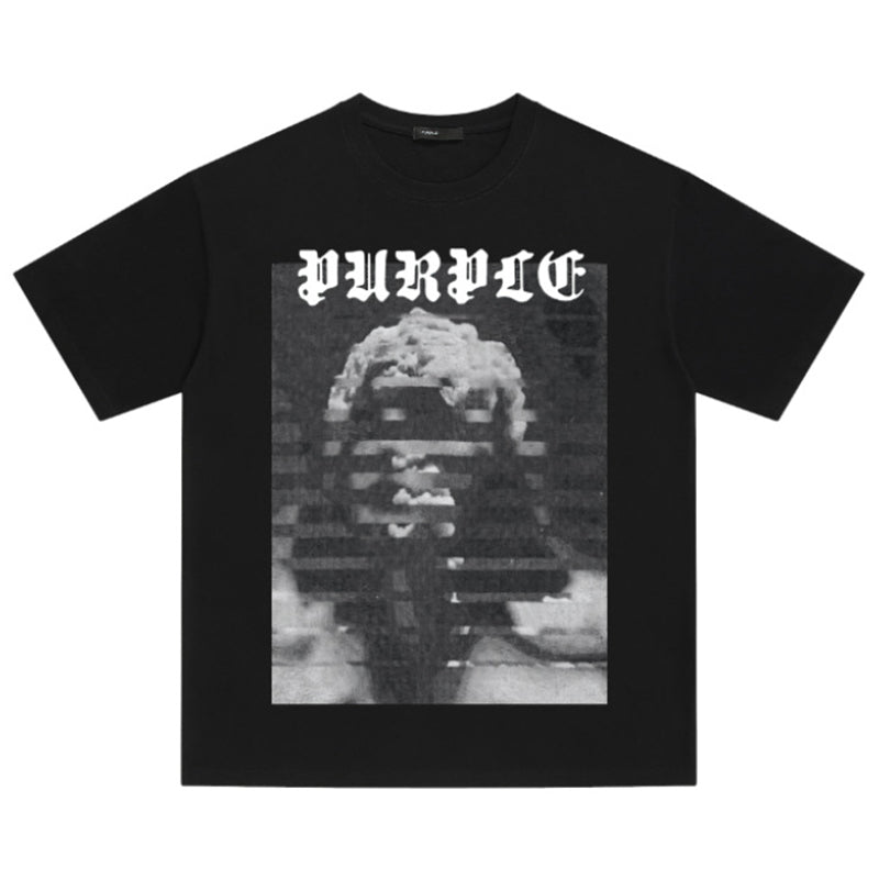 VELCEN Purple Brand Fashion T-Shirt