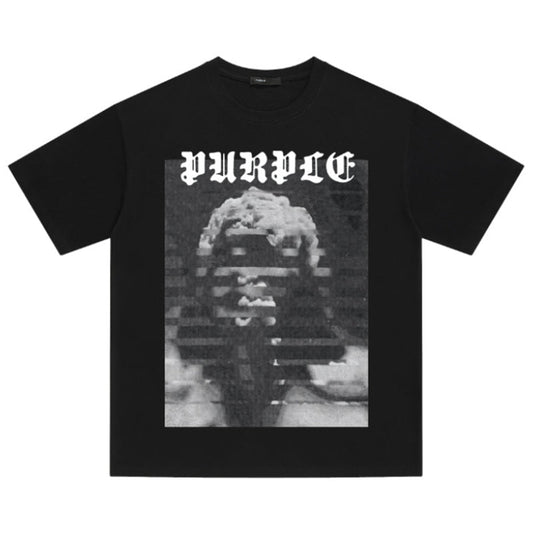 VELCEN Purple Brand Fashion T-Shirt