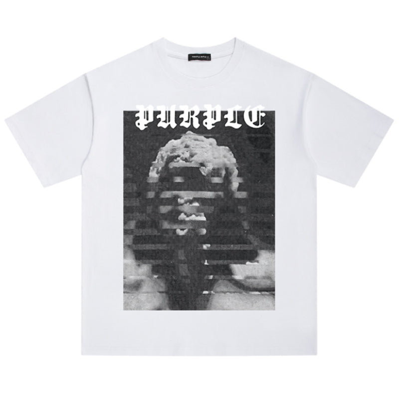 VELCEN Purple Brand Fashion T-Shirt