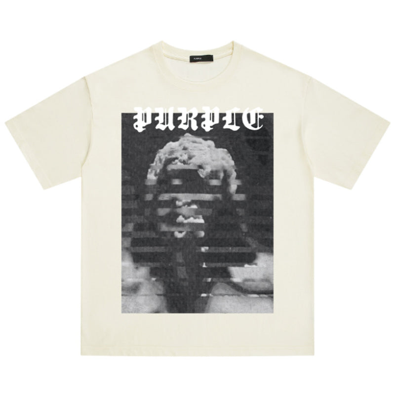 VELCEN Purple Brand Fashion T-Shirt