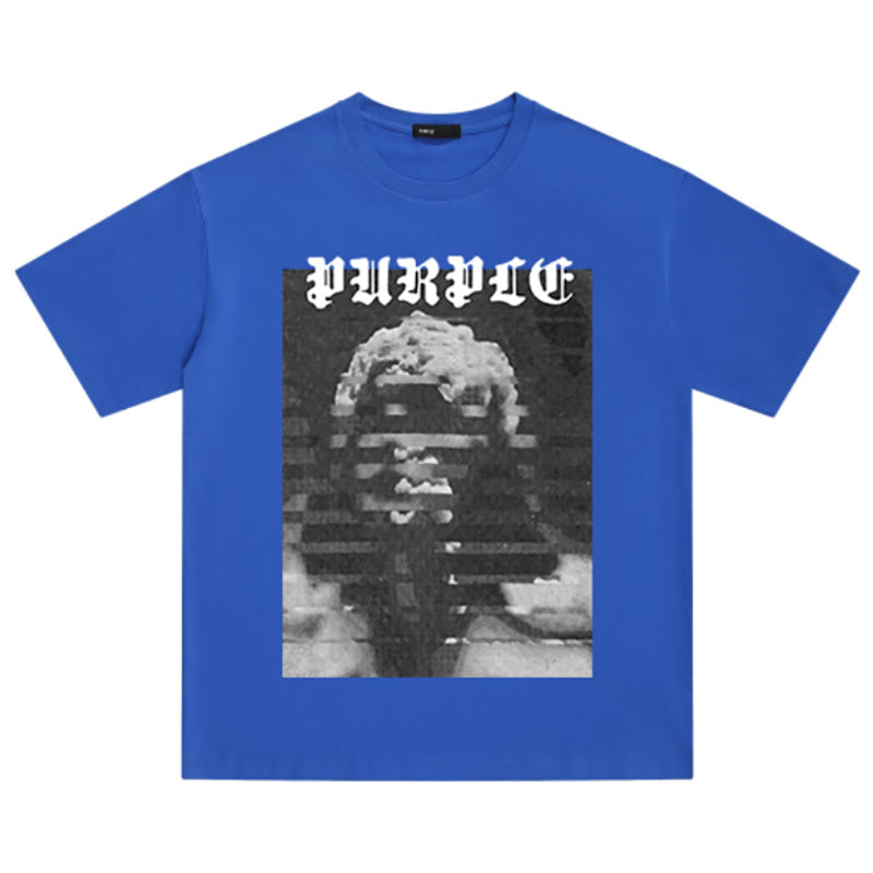 VELCEN Purple Brand Fashion T-Shirt