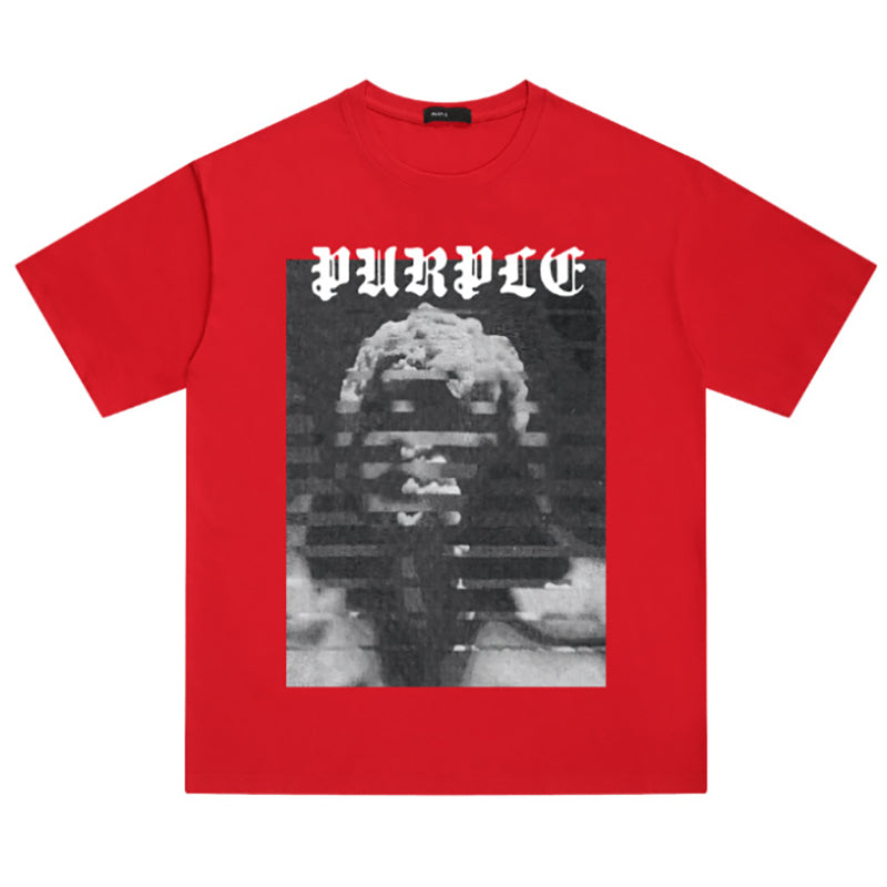 VELCEN Purple Brand Fashion T-Shirt