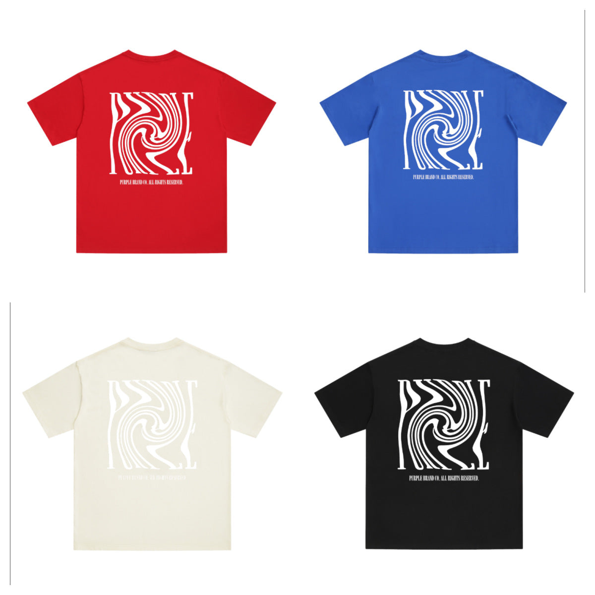VELCEN Purple Brand Fashion T-Shirt