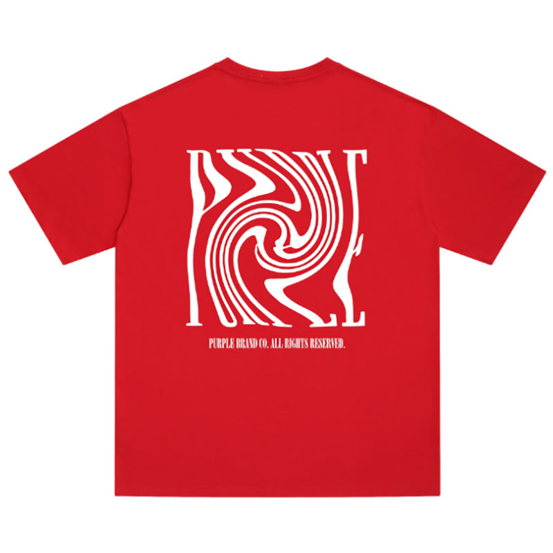 VELCEN Purple Brand Fashion T-Shirt