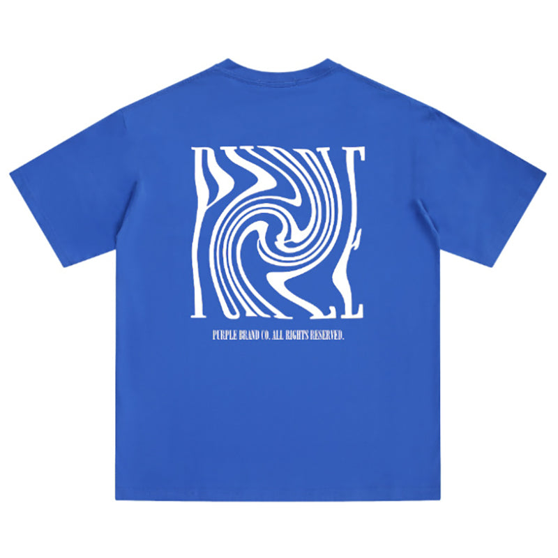 VELCEN Purple Brand Fashion T-Shirt