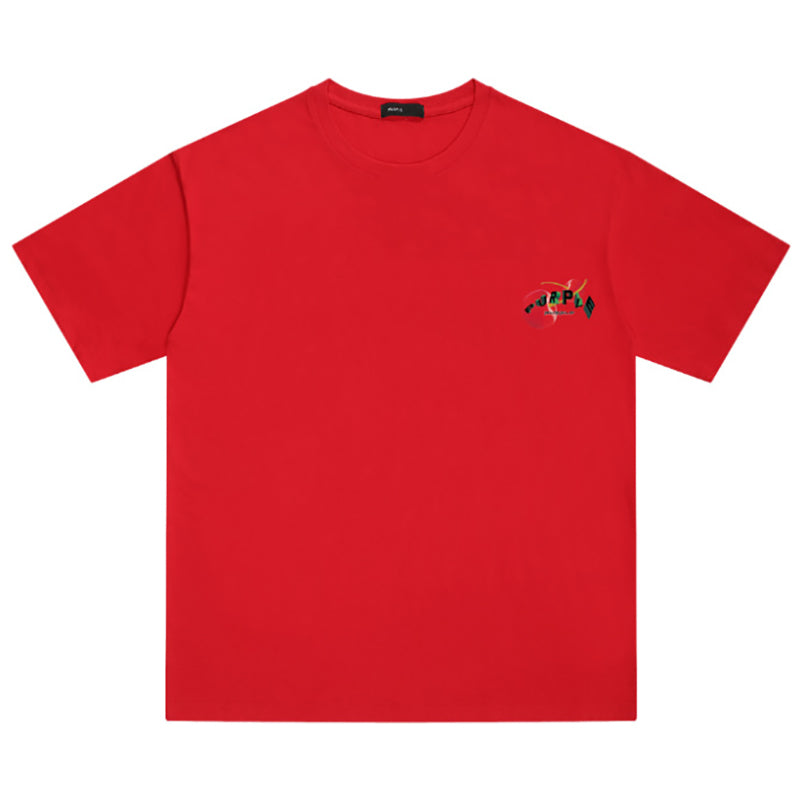 VELCEN Purple Brand Fashion T-Shirt