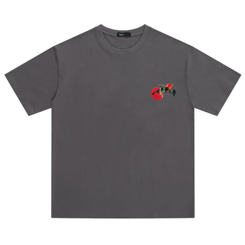 VELCEN Purple Brand Fashion T-Shirt