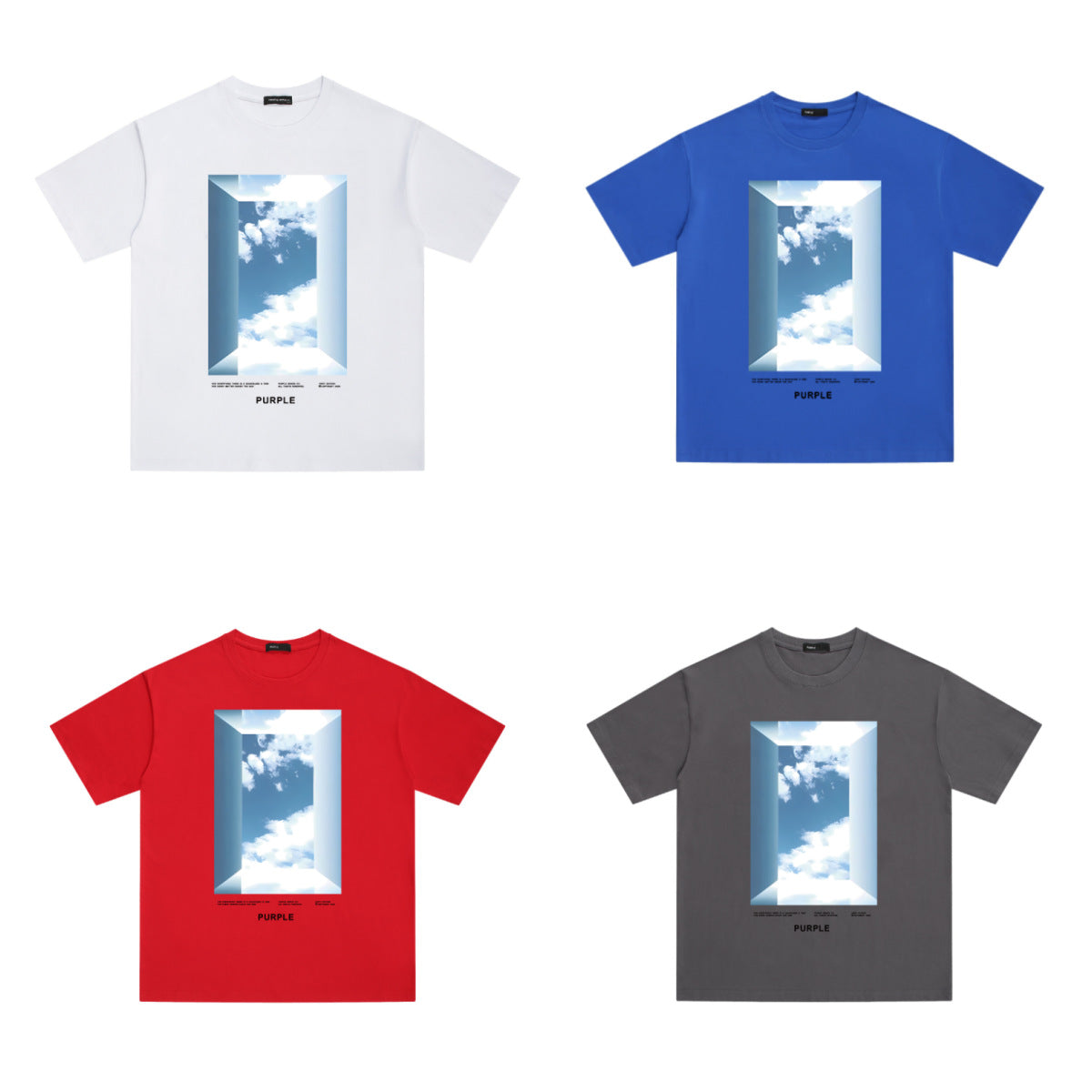 VELCEN Purple Brand Fashion T-Shirt