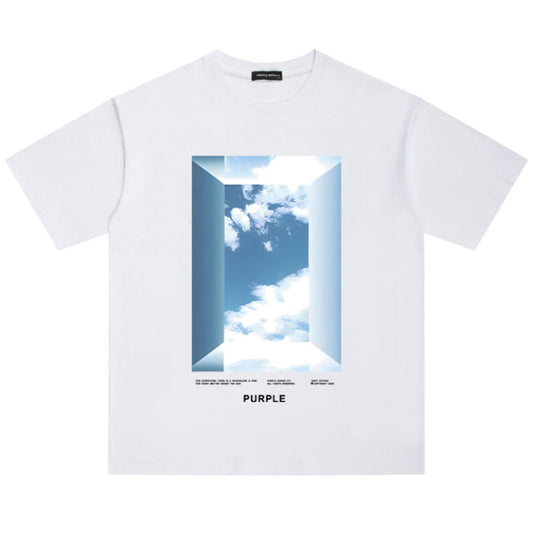 VELCEN Purple Brand Fashion T-Shirt