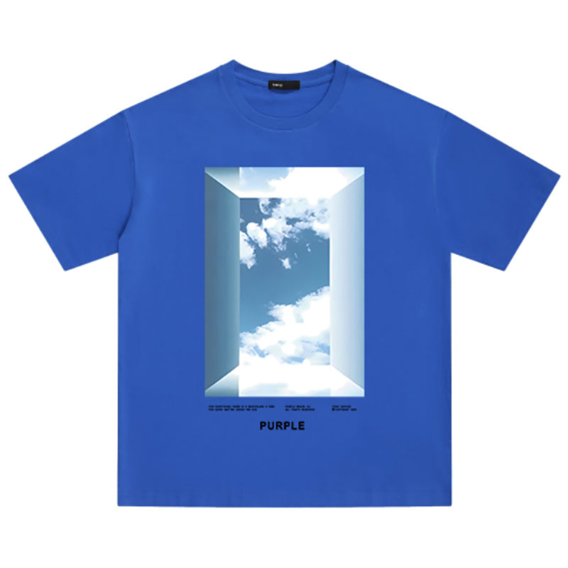 VELCEN Purple Brand Fashion T-Shirt