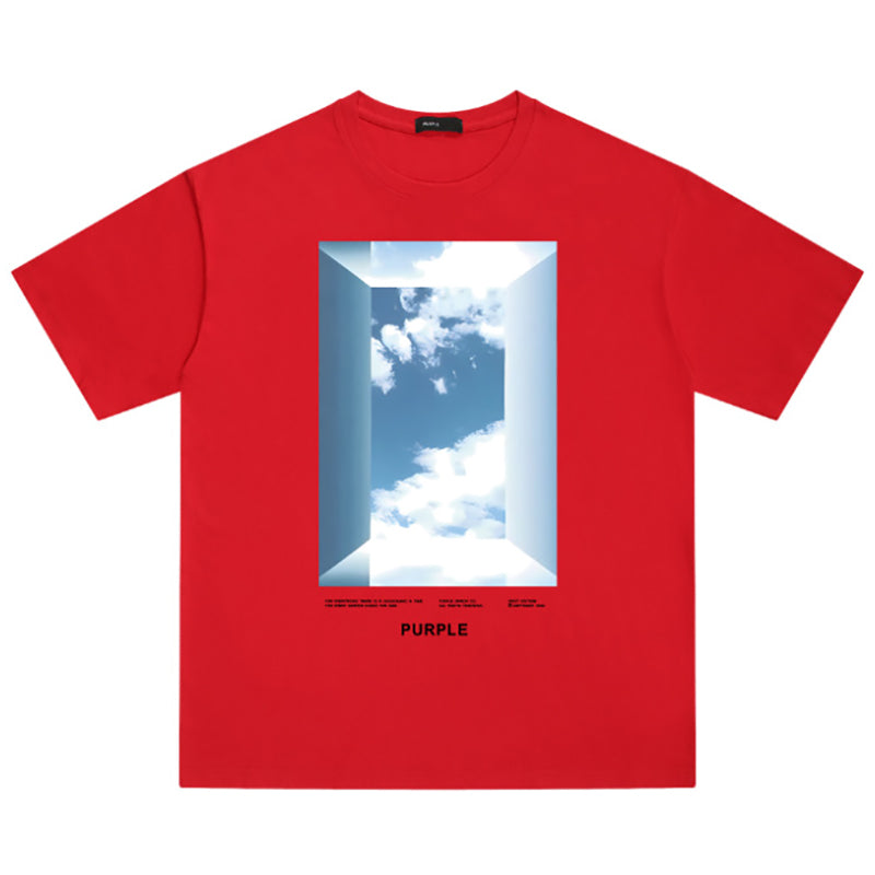 VELCEN Purple Brand Fashion T-Shirt