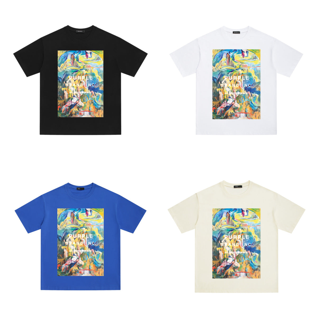 VELCEN Purple Brand Fashion T-Shirt