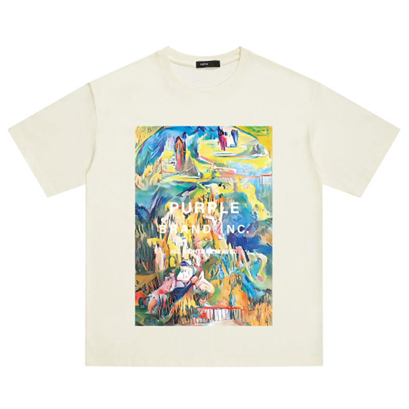 VELCEN Purple Brand Fashion T-Shirt