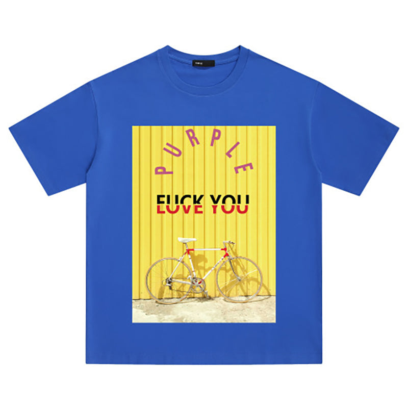 VELCEN Purple Brand Fashion T-Shirt