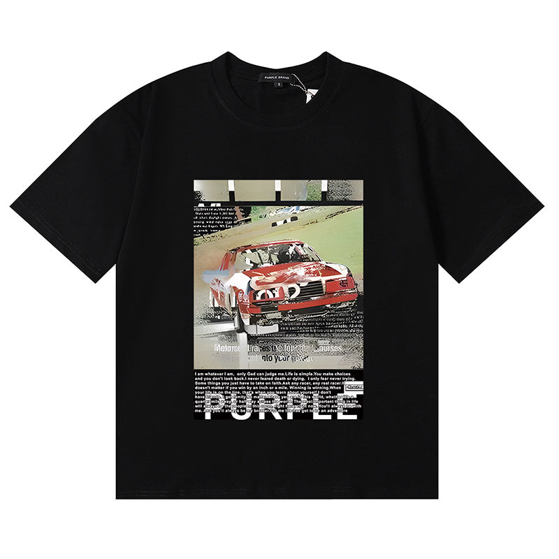 VELCEN Purple Brand Fashion T-Shirt
