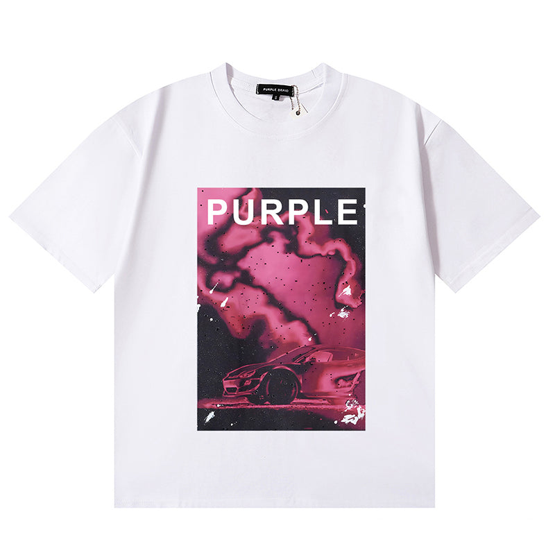 VELCEN Purple Brand Fashion T-Shirt