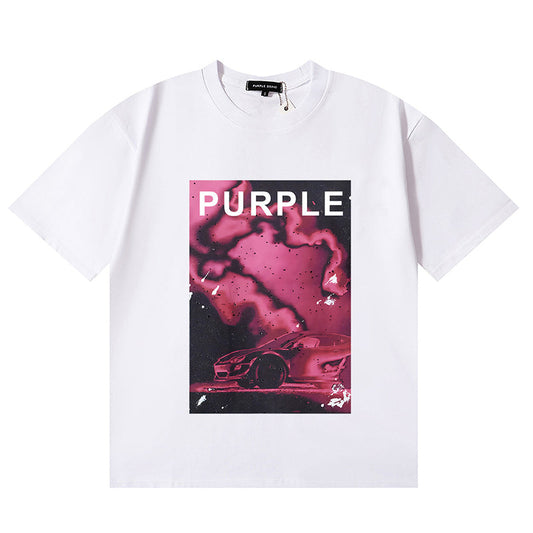 VELCEN Purple Brand Fashion T-Shirt