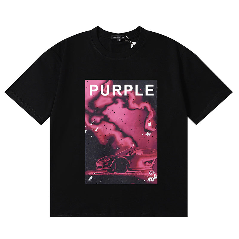 VELCEN Purple Brand Fashion T-Shirt