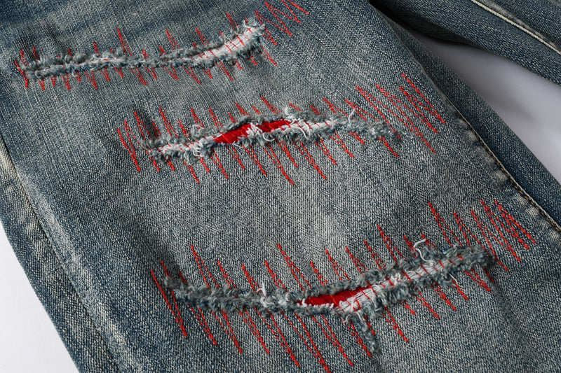 VELCEN Purple Brand Jeans #9114