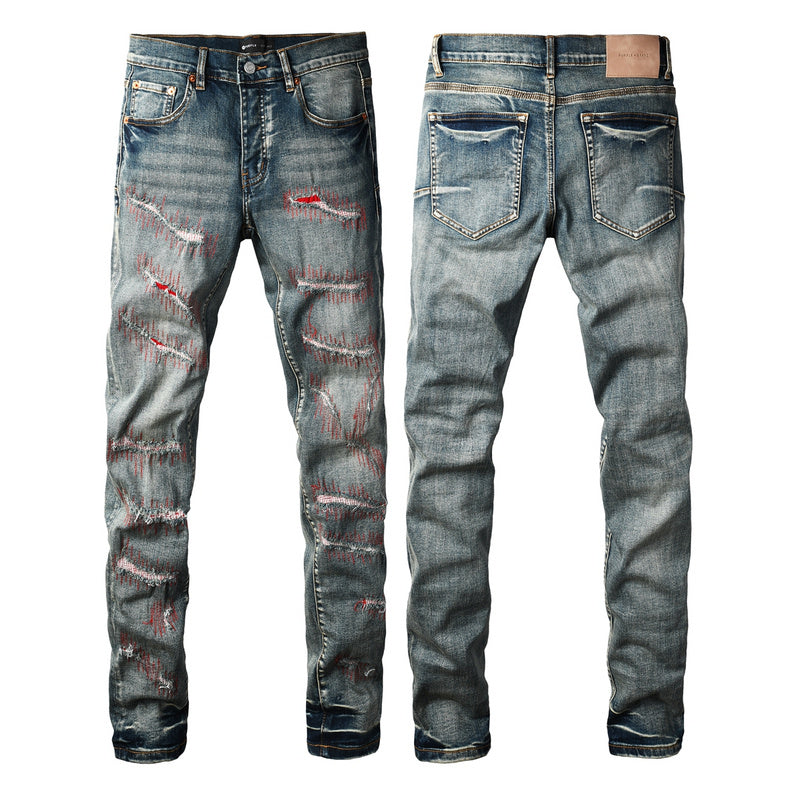 VELCEN Purple Brand Jeans #9114