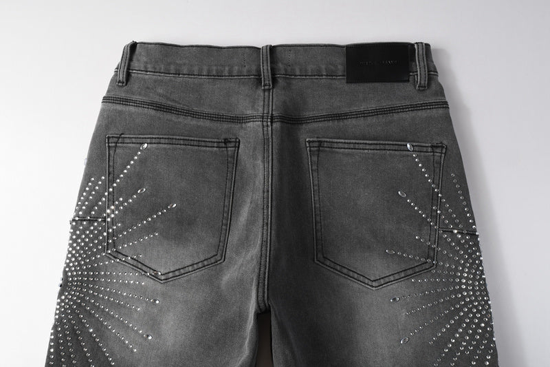 VELCEN Purple Brand Denim Shorts #5094