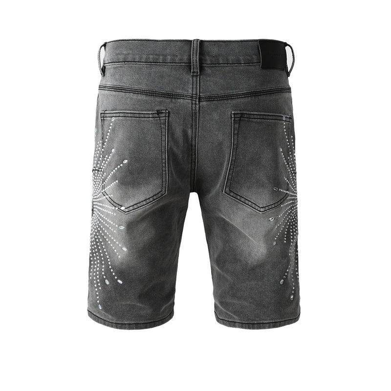 VELCEN Purple Brand Denim Shorts #5094