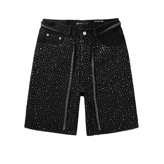 VELCEN Purple Brand Denim Shorts #5095