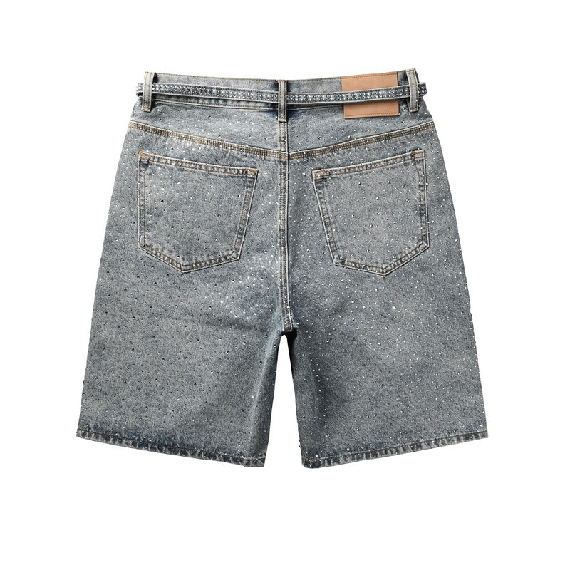 VELCEN Purple Brand Denim Shorts #5096