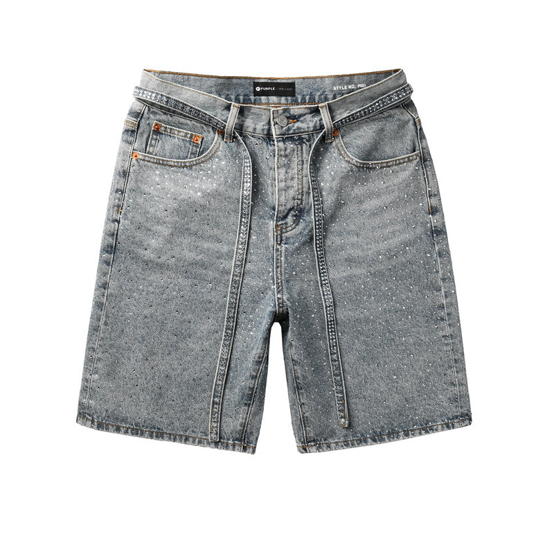 VELCEN Purple Brand Denim Shorts #5096