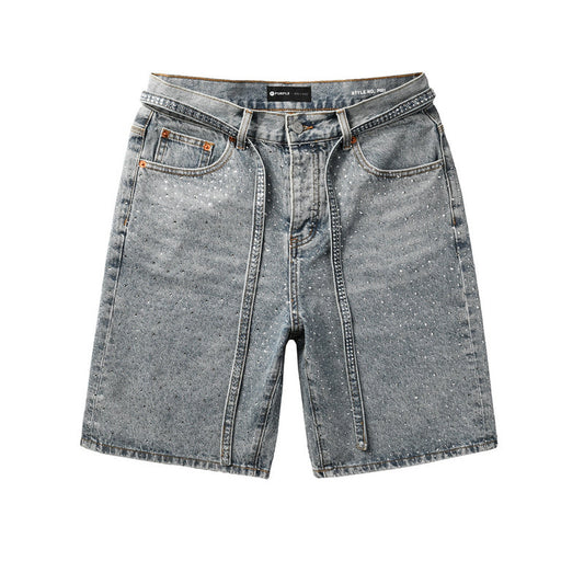 VELCEN Purple Brand Denim Shorts #5096