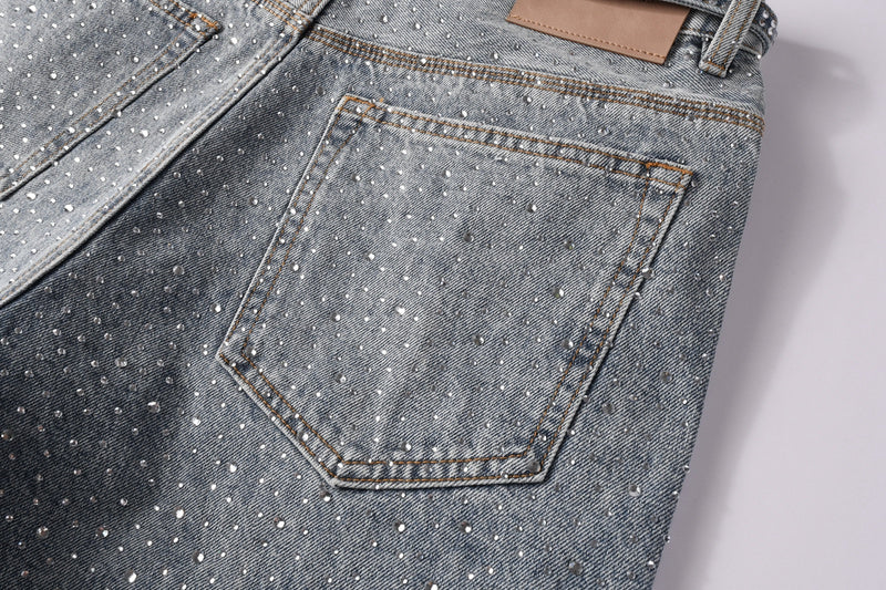 VELCEN Purple Brand Denim Shorts #5096