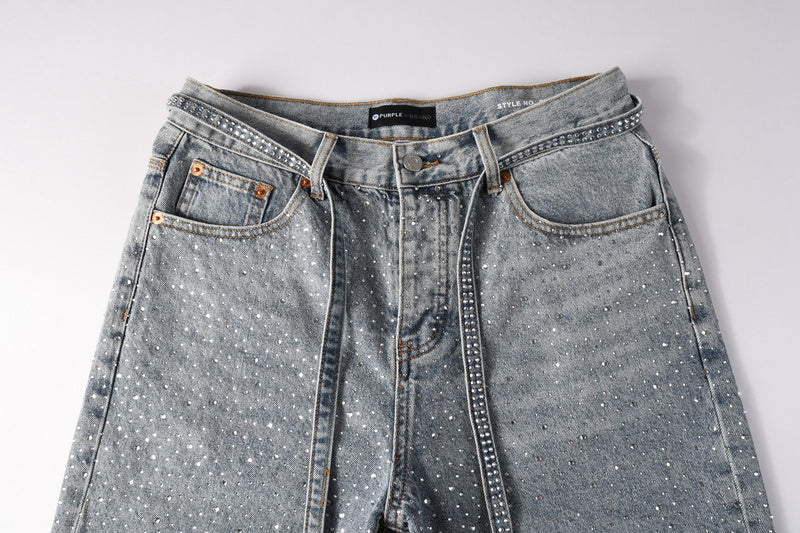 VELCEN Purple Brand Denim Shorts #5096