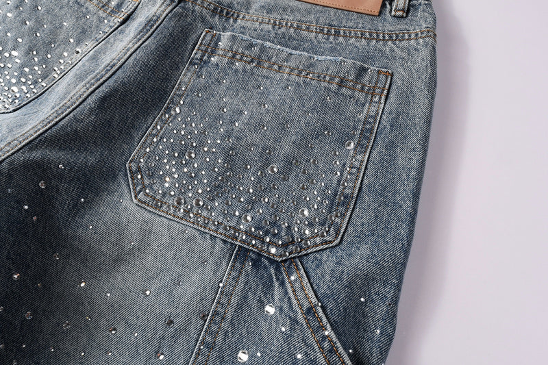 VELCEN Purple Brand Denim Shorts #5097