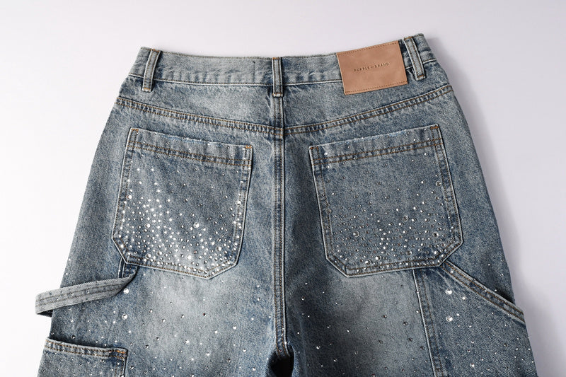 VELCEN Purple Brand Denim Shorts #5097
