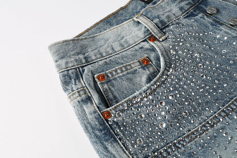 VELCEN Purple Brand Denim Shorts #5097